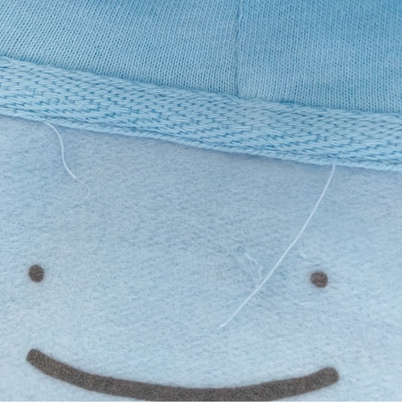 Dream Smile Pullover Drawstring Hoodie with Pocket in Light Blue Men’s Large - Picture 5 of 8